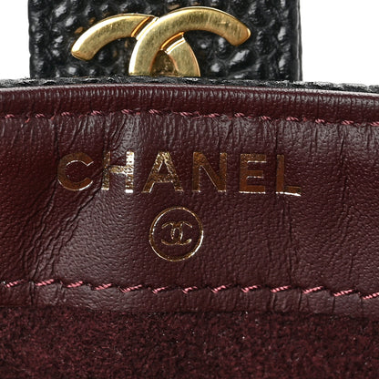 Chanel Caviar Quilted Mini Phone Holder Clutch Black 7 of 7