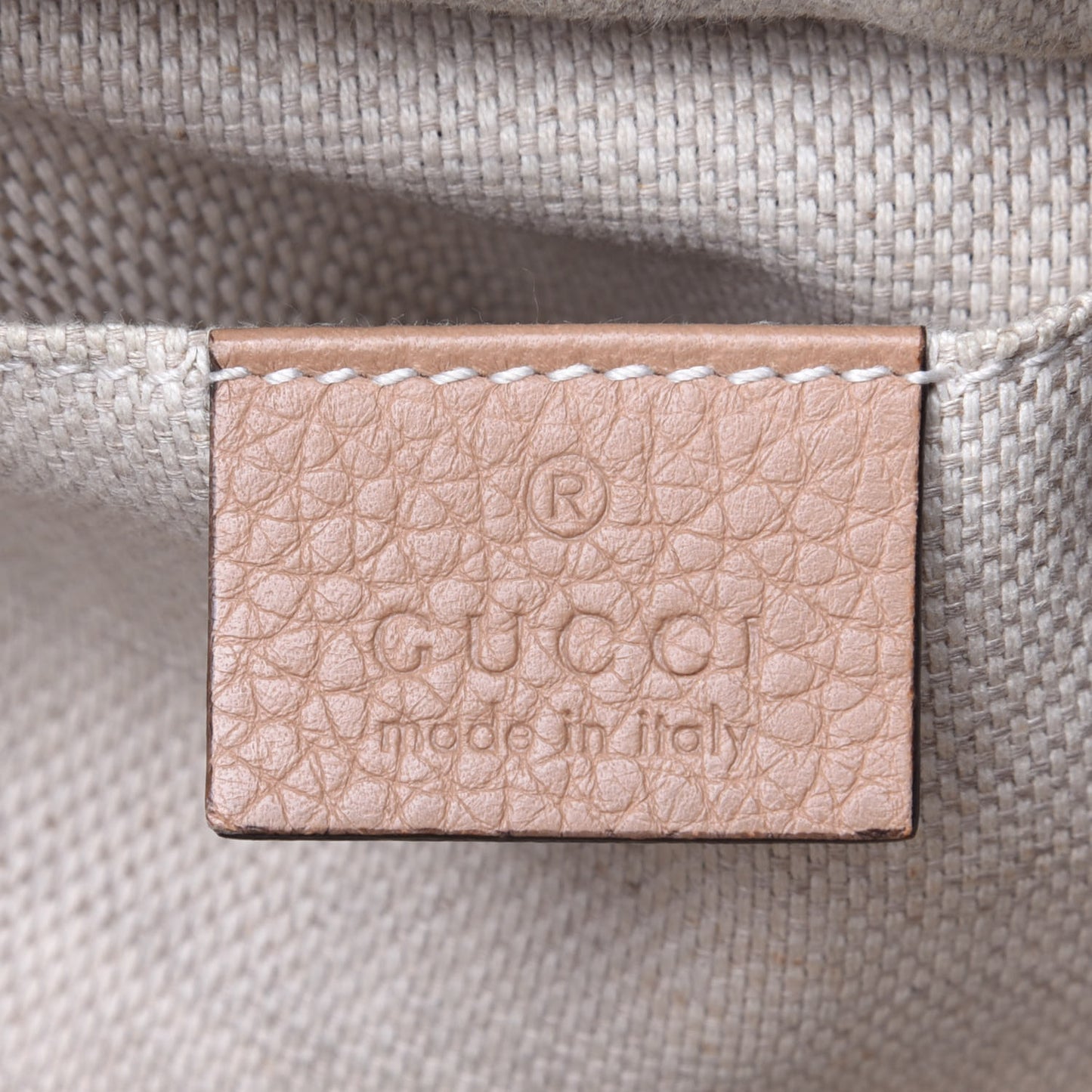 Pebbled Calfskin Small Soho Disco Bag Camelia