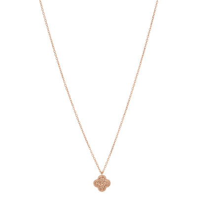 Van Cleef & Arpels 18K Rose Gold Sweet Alhambra Pendant Necklace 1 of 6