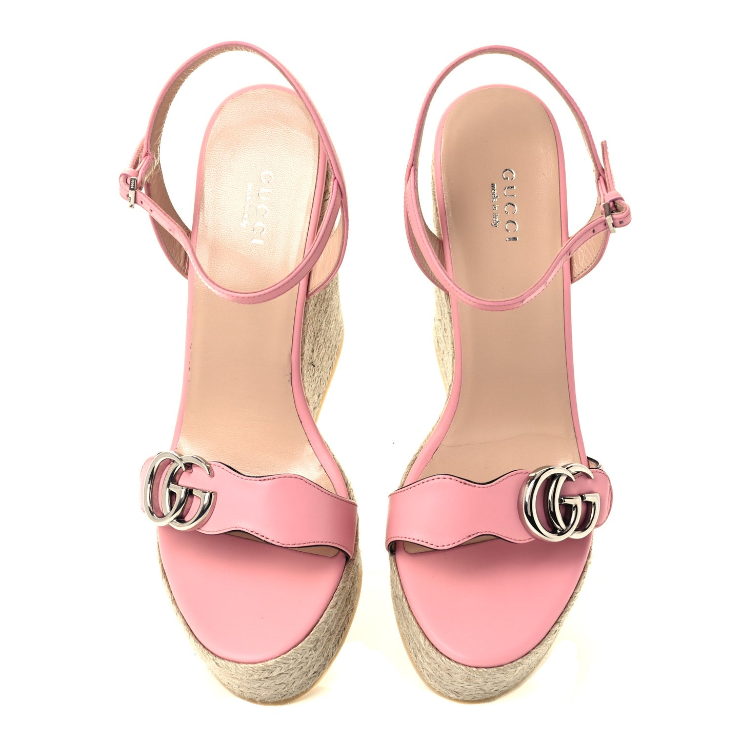 Lifford Calfskin Aitana Espadrille Platform 45/130mm Wedge Sandals 40 Wild Rose