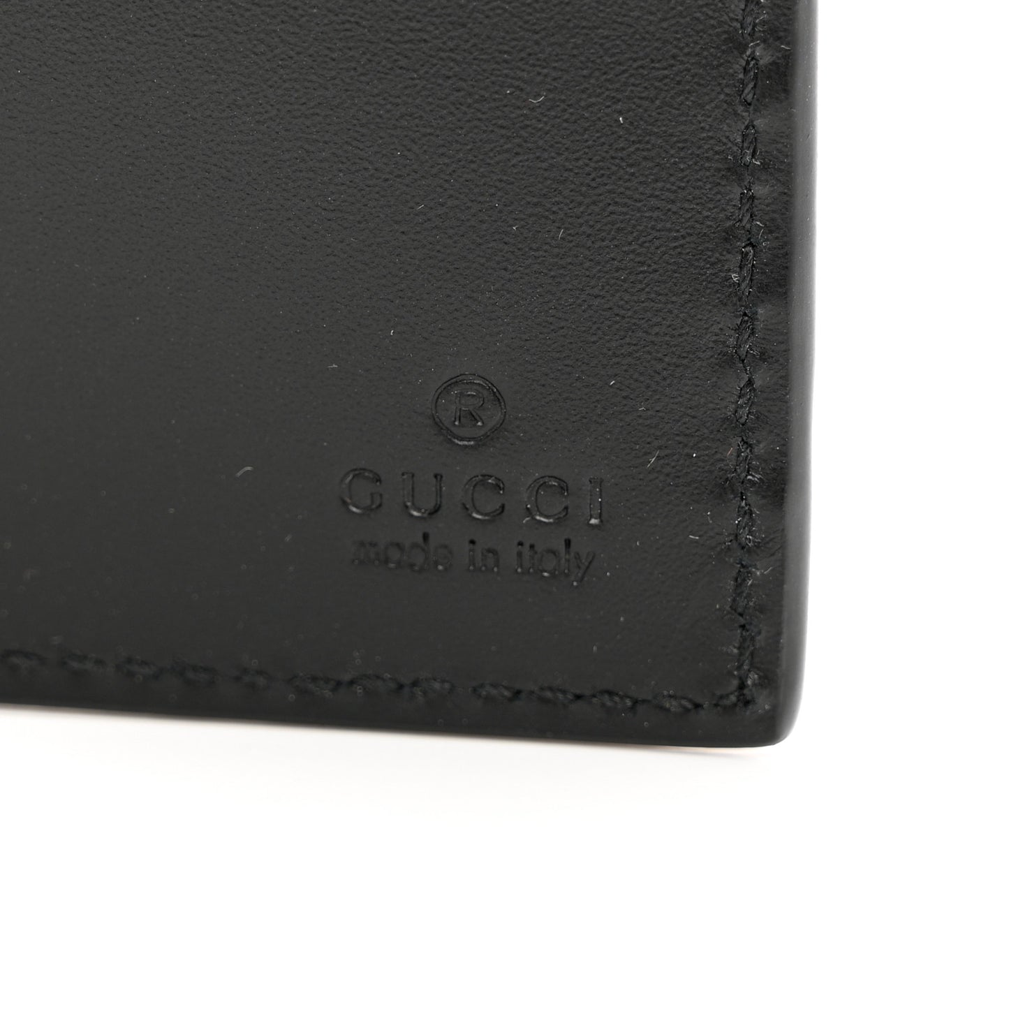 Guccissima Signature Dorian Bi-Fold Wallet Black