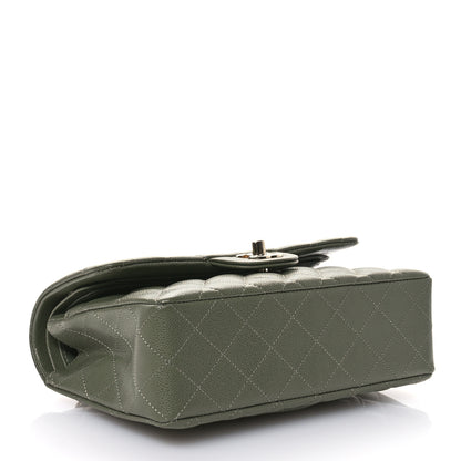 Chanel Caviar Quilted Small Double Flap Green 4 of 10