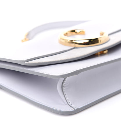 Chloe Calfskin Suede C Clutch With Chain Light Cloud 8 of 11