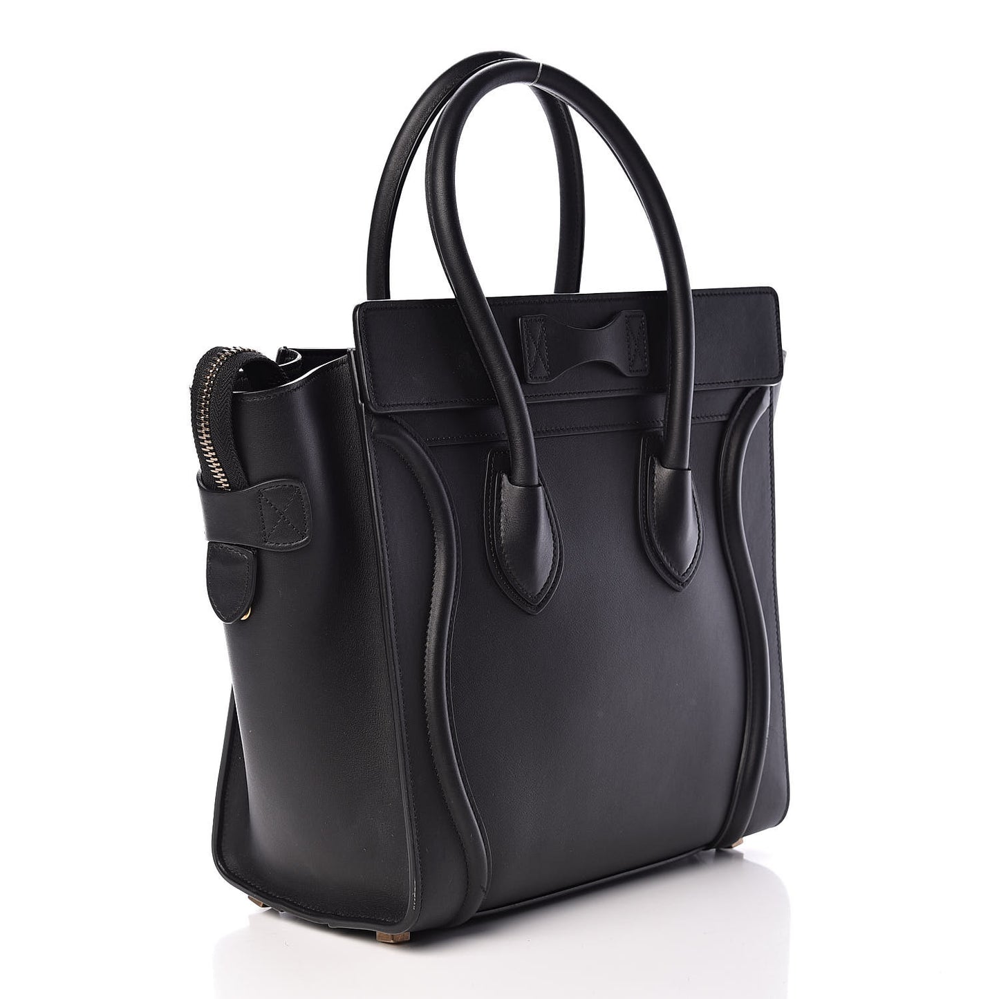 Smooth Calfskin Micro Luggage Black