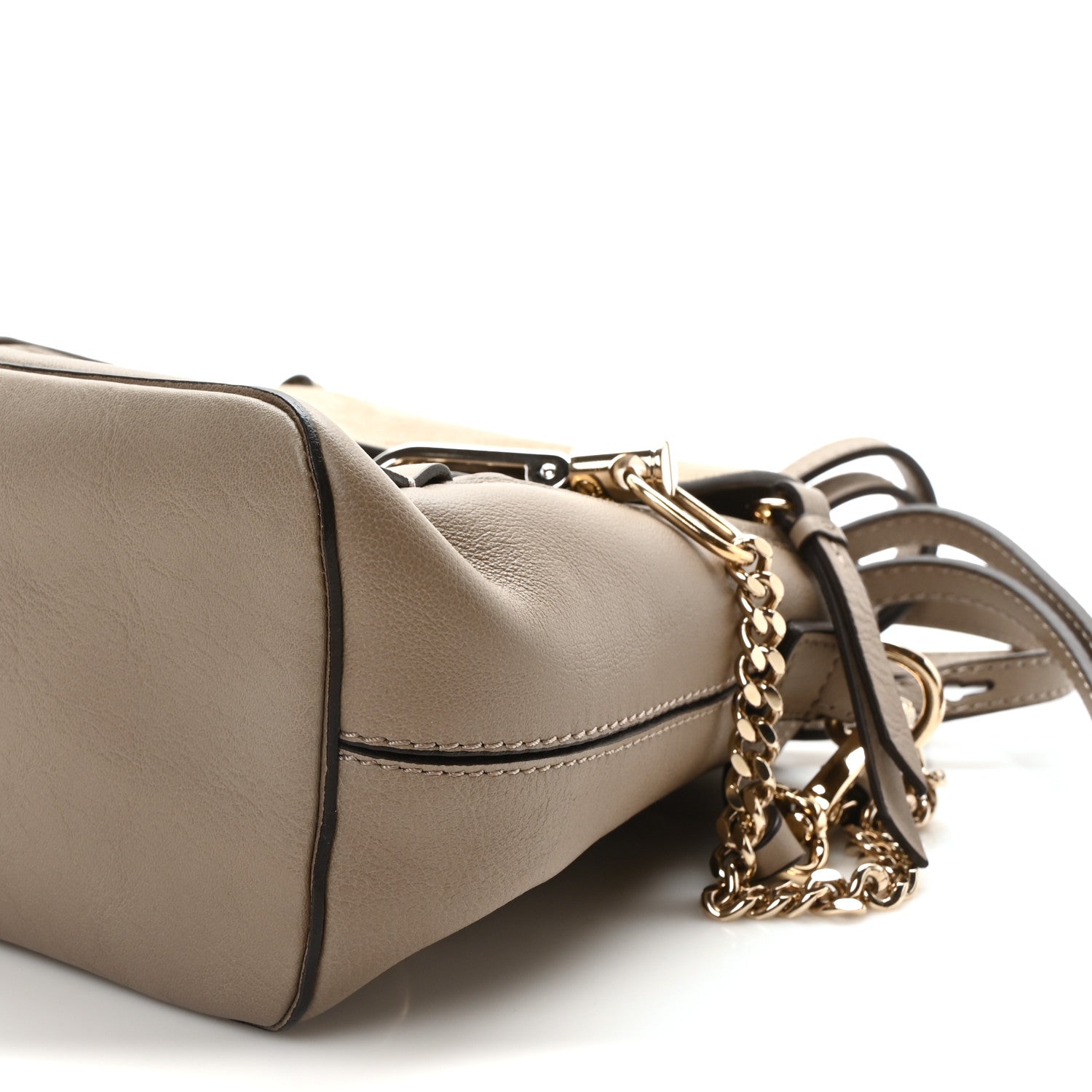 Chloe Suede Calfskin Mini Faye Backpack Motty Grey 10 of 10