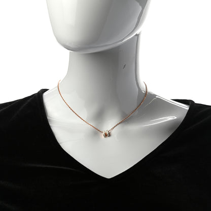 Hermes Lacquered Gold Mini Pop H Pendant Necklace White 2 of 5