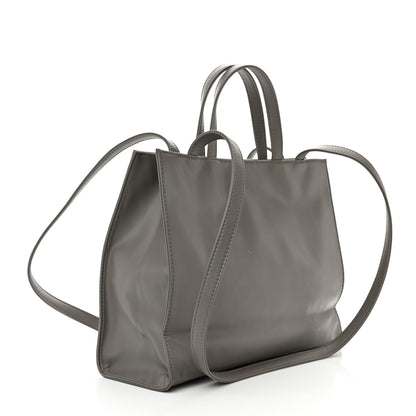 Telfar Vegan Leather Medium Shopping Bag Grey 3 of 12