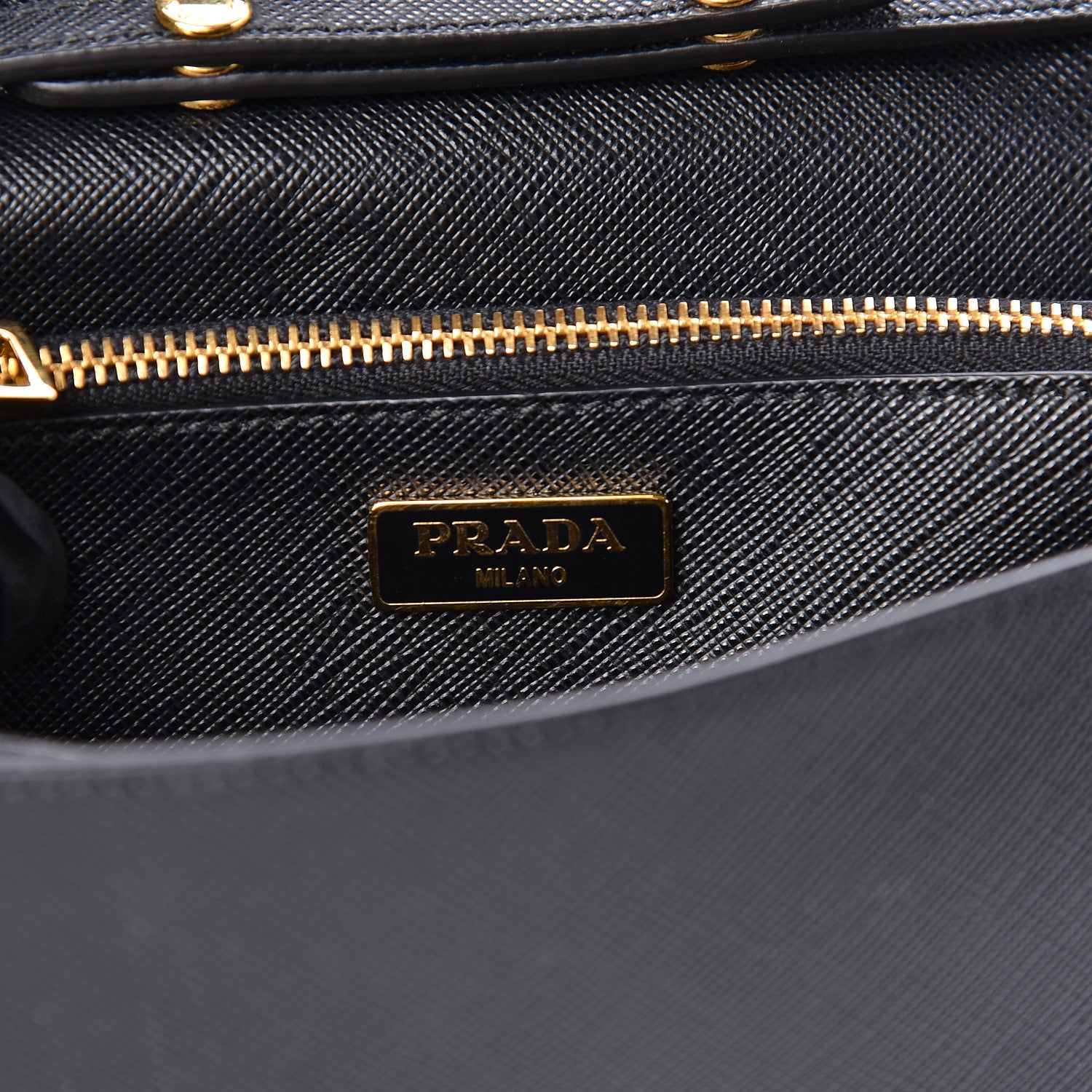 Prada Saffiano Bow Flap Wallet Black 6 of 9