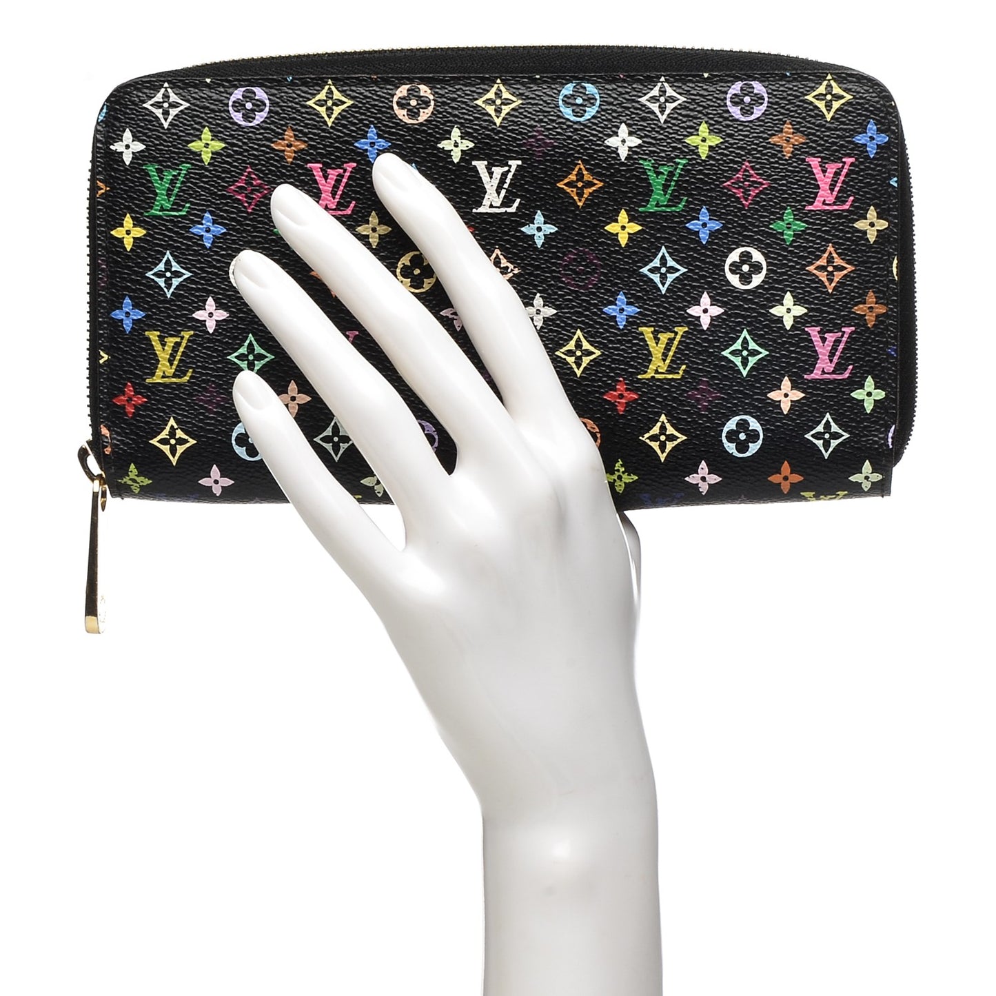 Monogram Multicolor Zippy Wallet Black