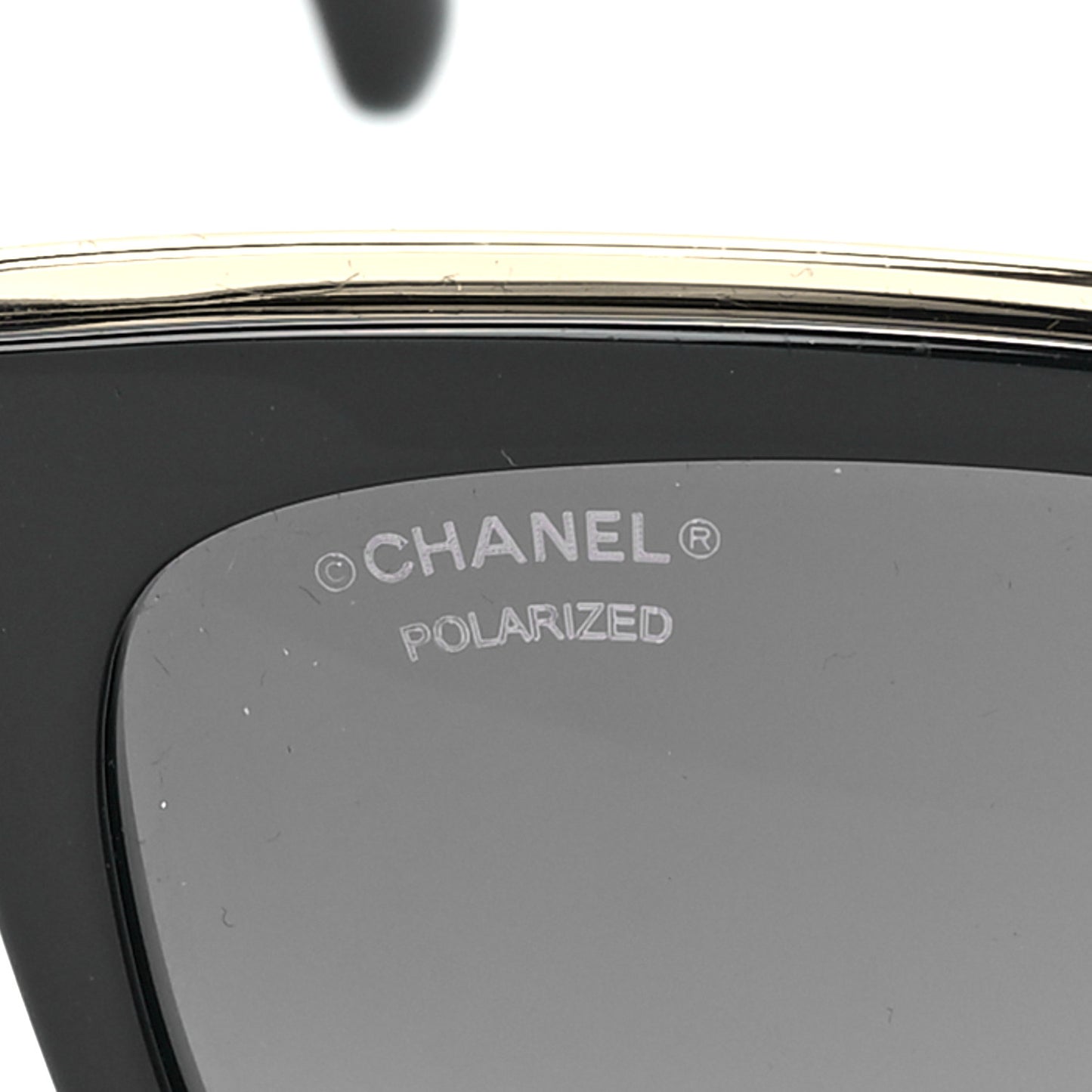 Lambskin Chain Sunglasses 5361-Q Black
