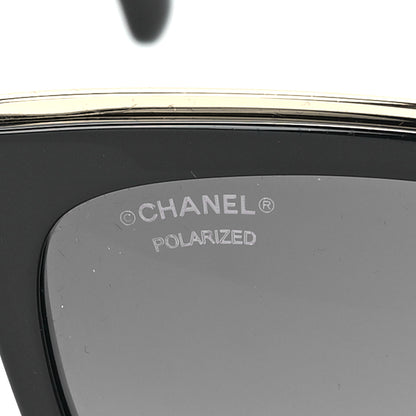 Chanel Lambskin Chain Sunglasses 5361-Q Black 5 of 7
