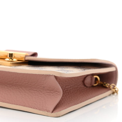 Louis Vuitton Damier Azur Croisette Chain Wallet Rose Ballerine 9 of 10