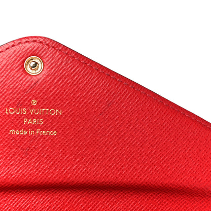Louis Vuitton Damier Ebene Josephine Wallet Red 13 of 23