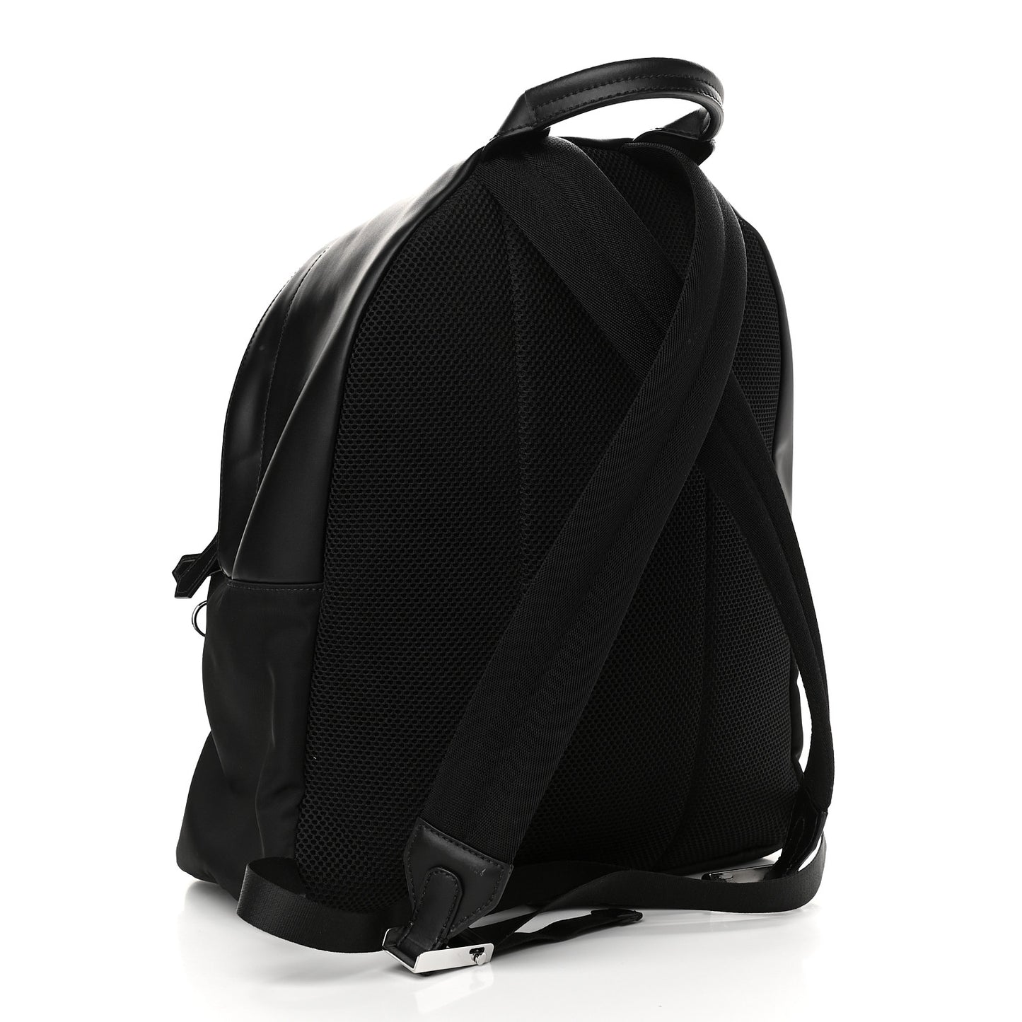 Nylon Vitello Liberty Vitello Dolce Monster Eyes Rounded Backpack Black Sunflower
