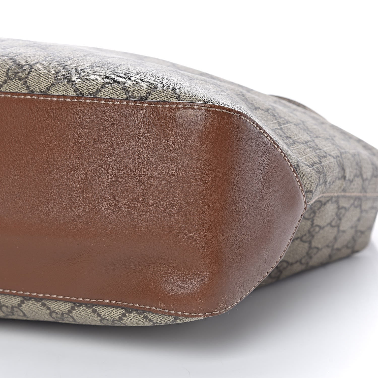 Gucci GG Supreme Monogram Large Linea A Hobo Light Brown 11 of 12