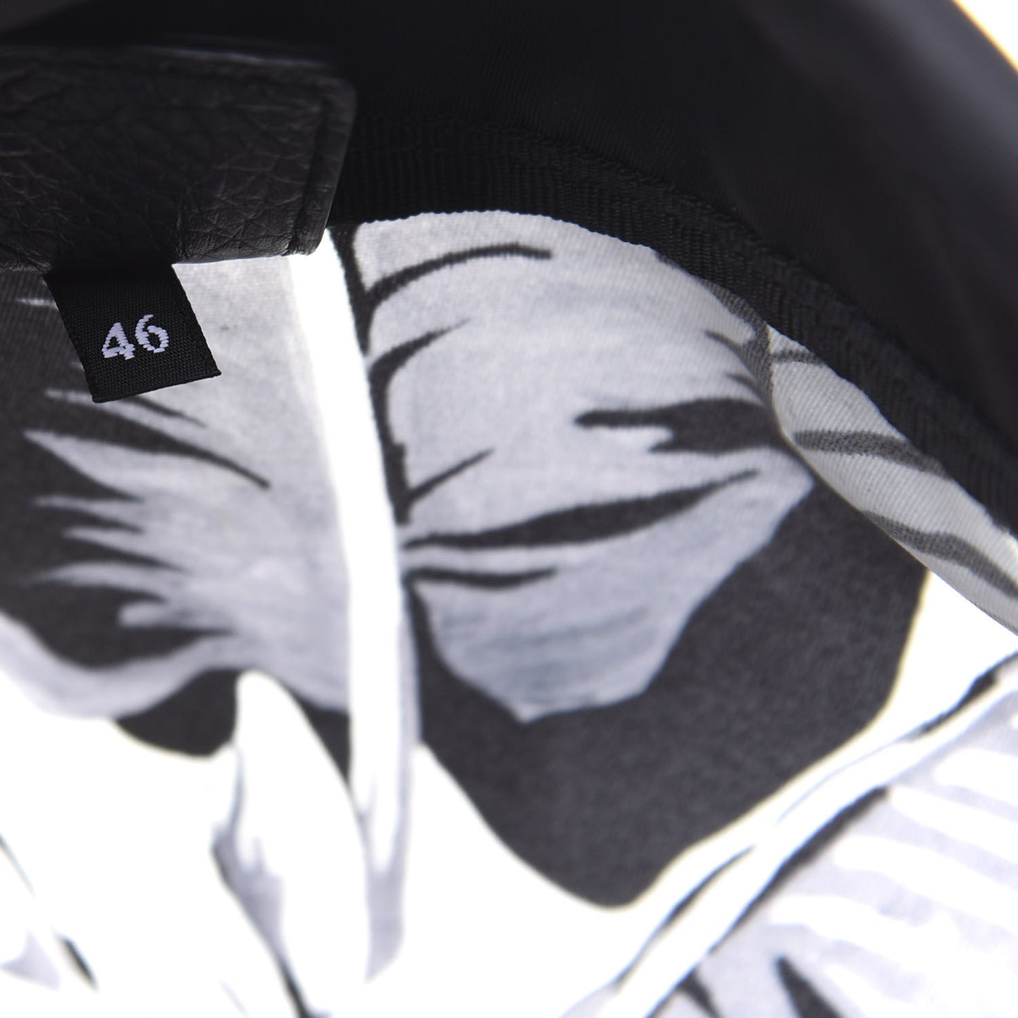 Nylon Printed Drawstring Backpack Black