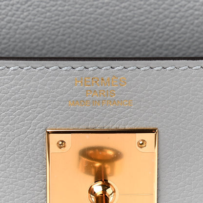Hermes Evercolor Kelly Retourne 28 Bleu Glacier 7 of 8