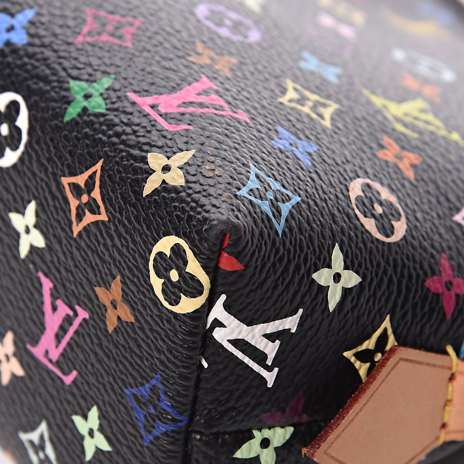 Louis Vuitton Monogram Multicolor Cosmetic Pouch Black Grenade 8 of 11