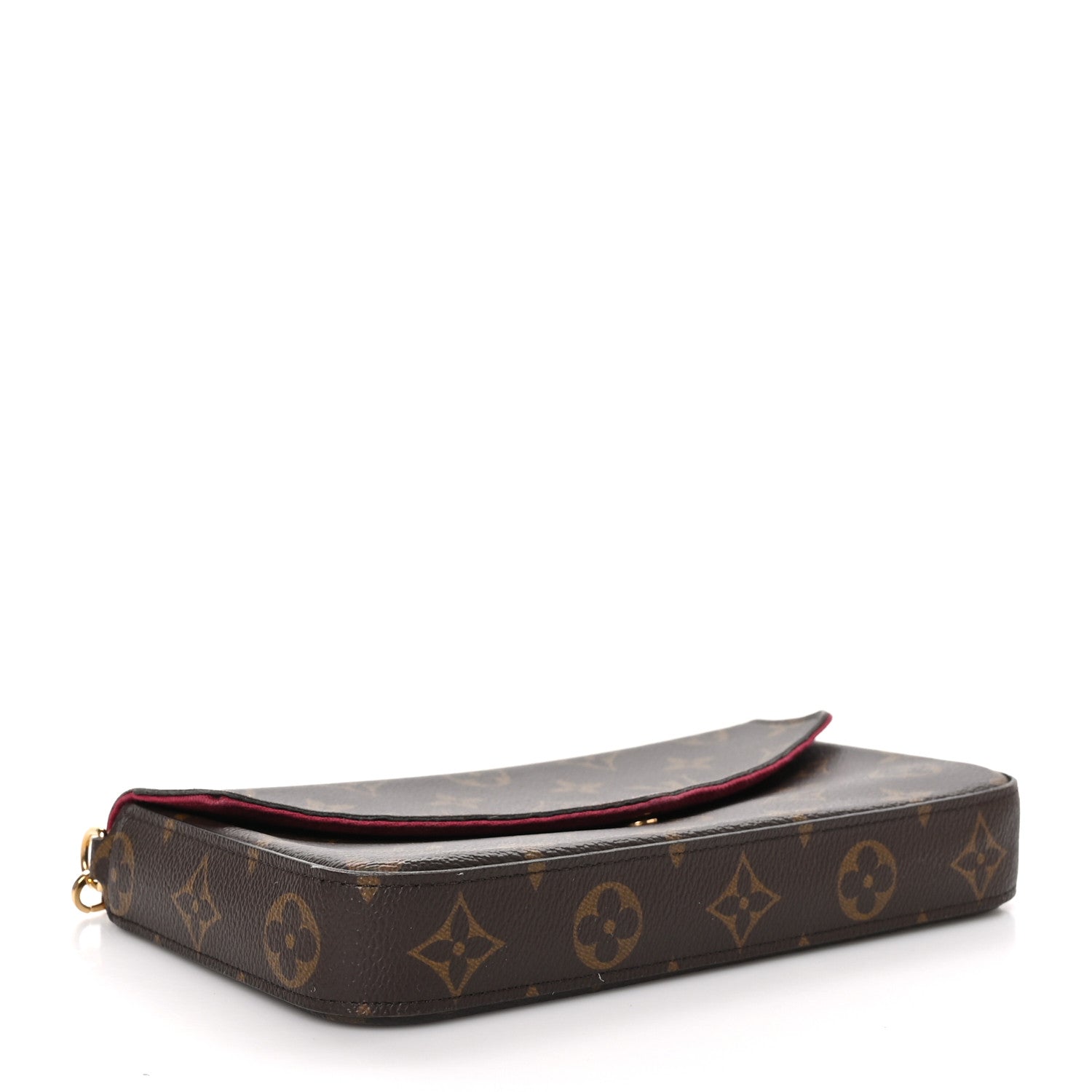 Louis Vuitton Monogram Pochette Felicie Chain Wallet Fuchsia 5 of 14