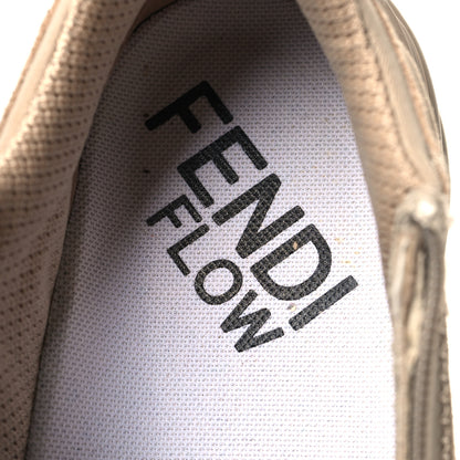 Fendi Suede Tessuto FF Fendi Flow Low Top Sneakers 39 Beige Tobacco Black 7 of 8