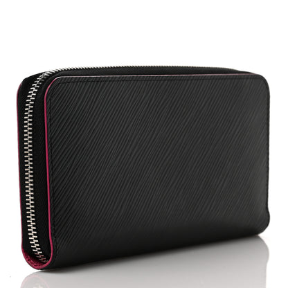 Louis Vuitton Epi Zippy Wallet Black Hot Pink 3 of 8