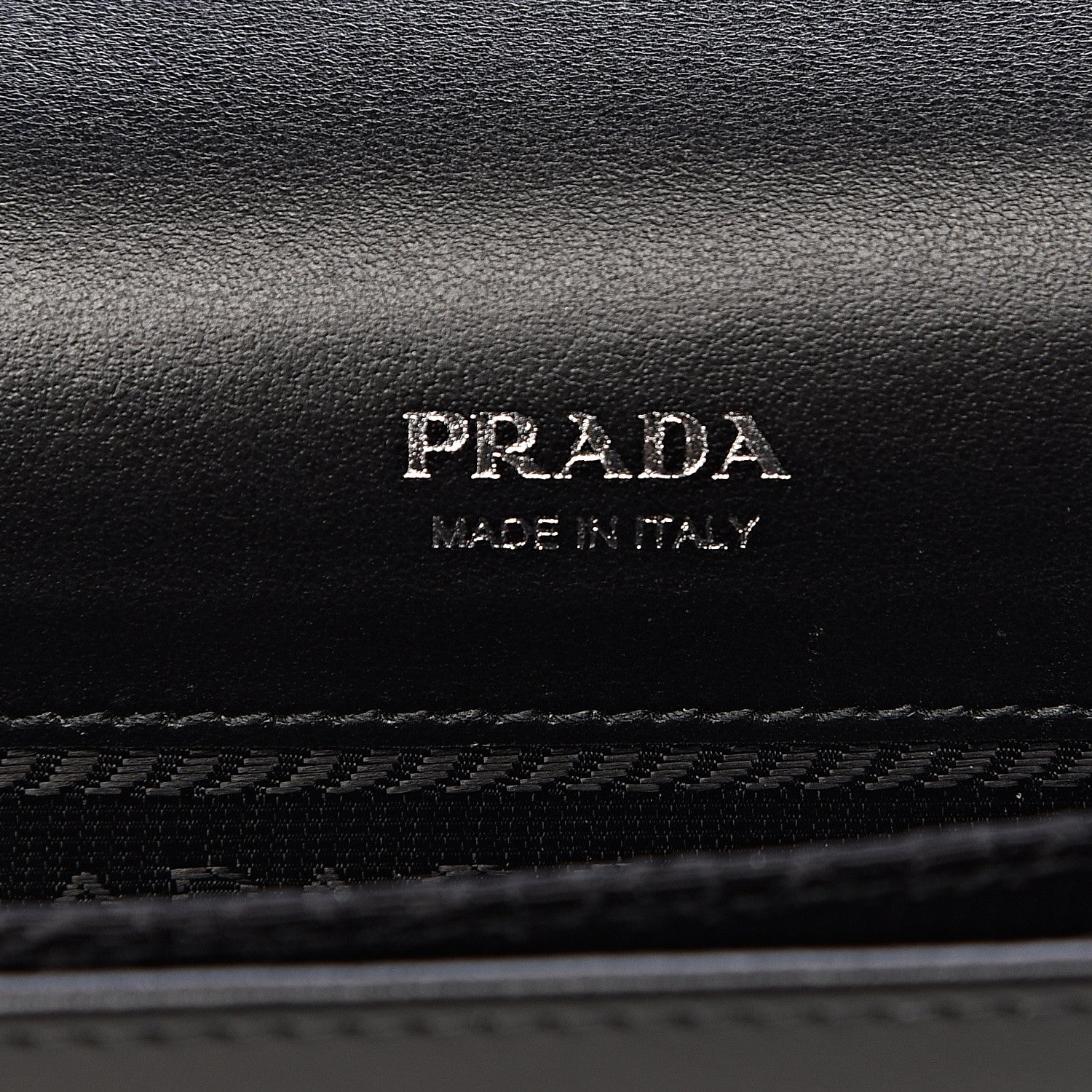 Prada City Calfskin Crystal Embellished Mini Shoulder Bag Black 6 of 12