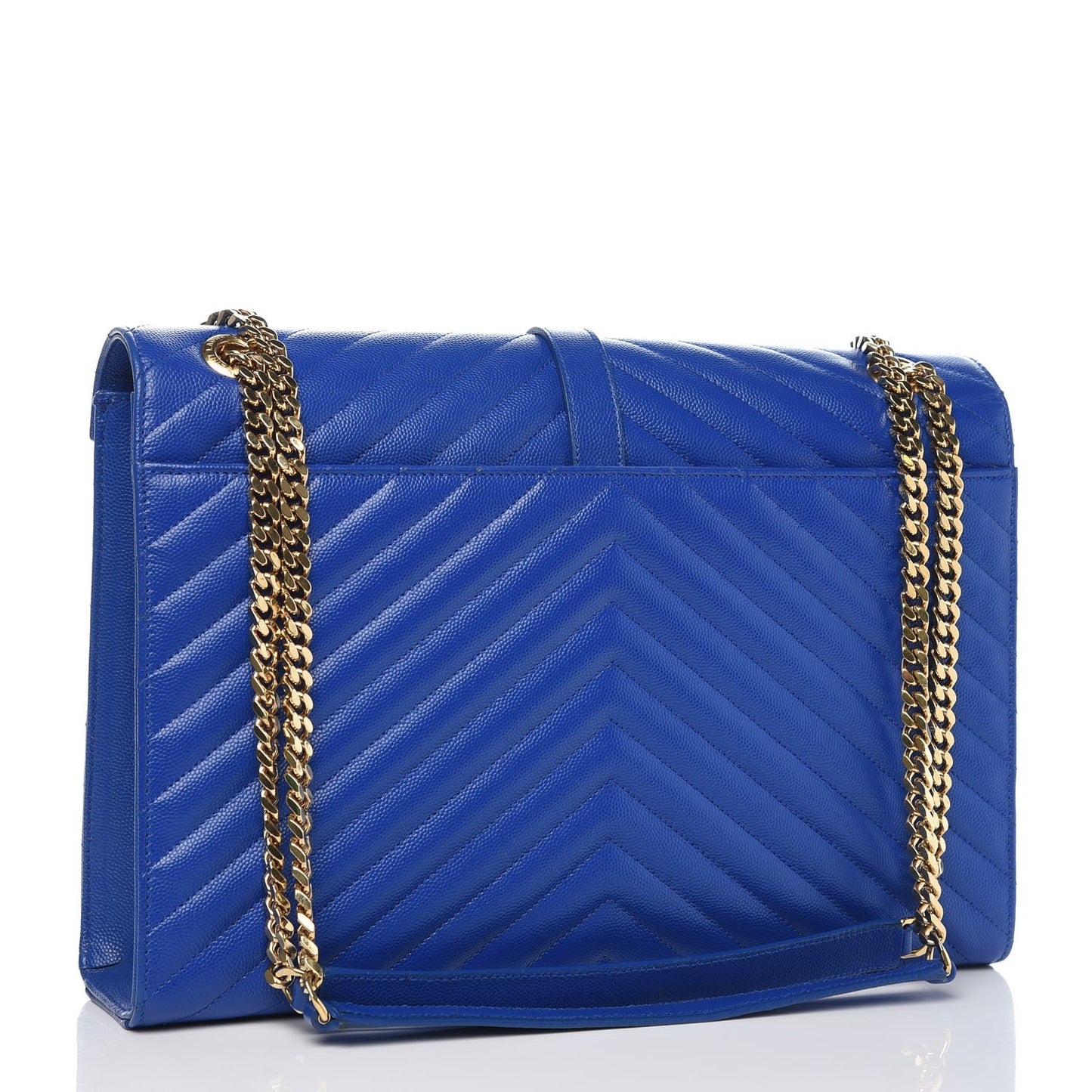 Grain De Poudre Matelasse Chevron Large Monogram Satchel