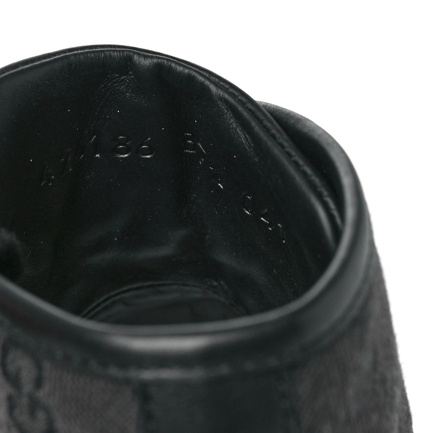 Gucci Monogram High Top Sneakers 37.5 Black 8 of 9