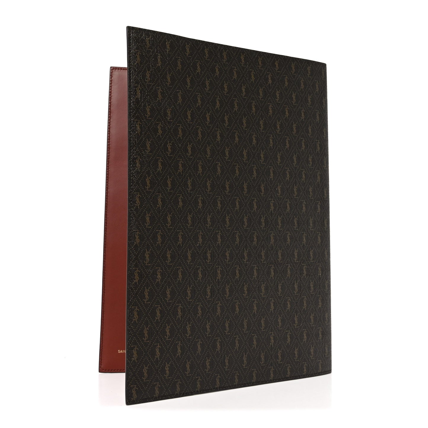 Classic Toile Monogram A6 Agenda Sleeve Chocolate Kaki