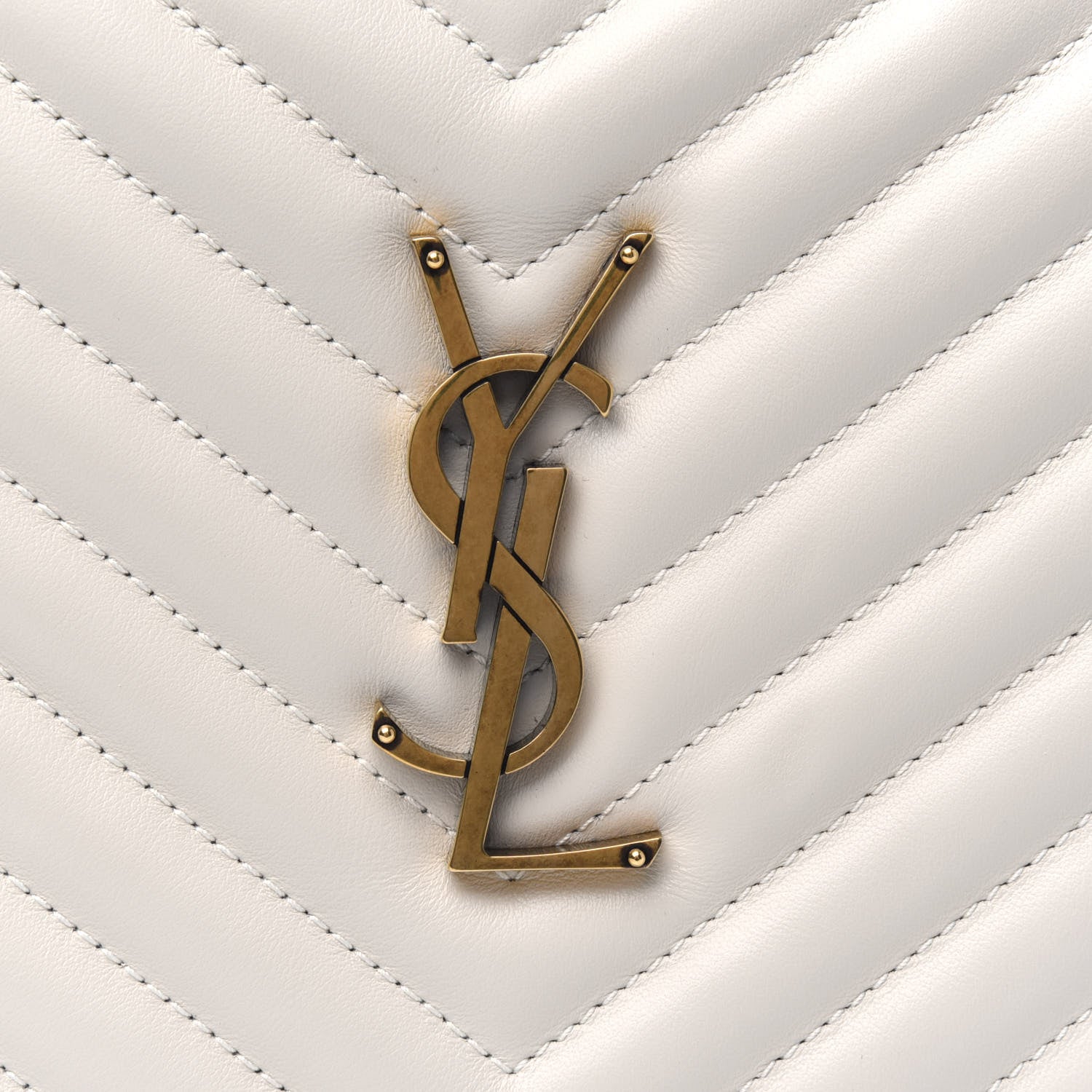 Saint Laurent Calfskin Matelasse Monogram Lou Camera Bag Crema Soft 5 of 5