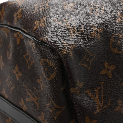 Louis Vuitton Monogram Macassar Keepall Bandouliere 45 7 of 10