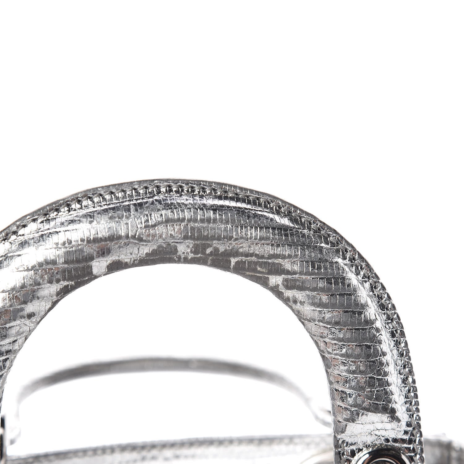Christian Dior Metallic Lizard Mini Lady Dior Silver 17 of 17