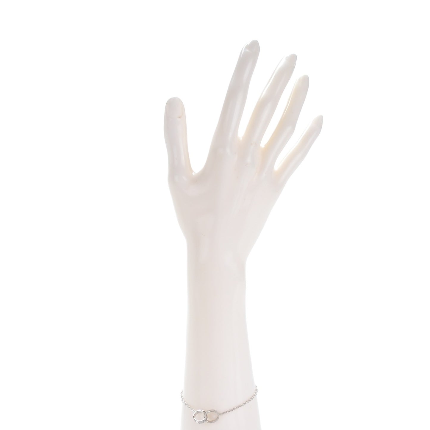 18K White Gold Interlocking LOVE Bracelet