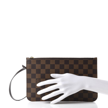 Louis Vuitton Damier Ebene Neverfull MM GM Pochette 2 of 7