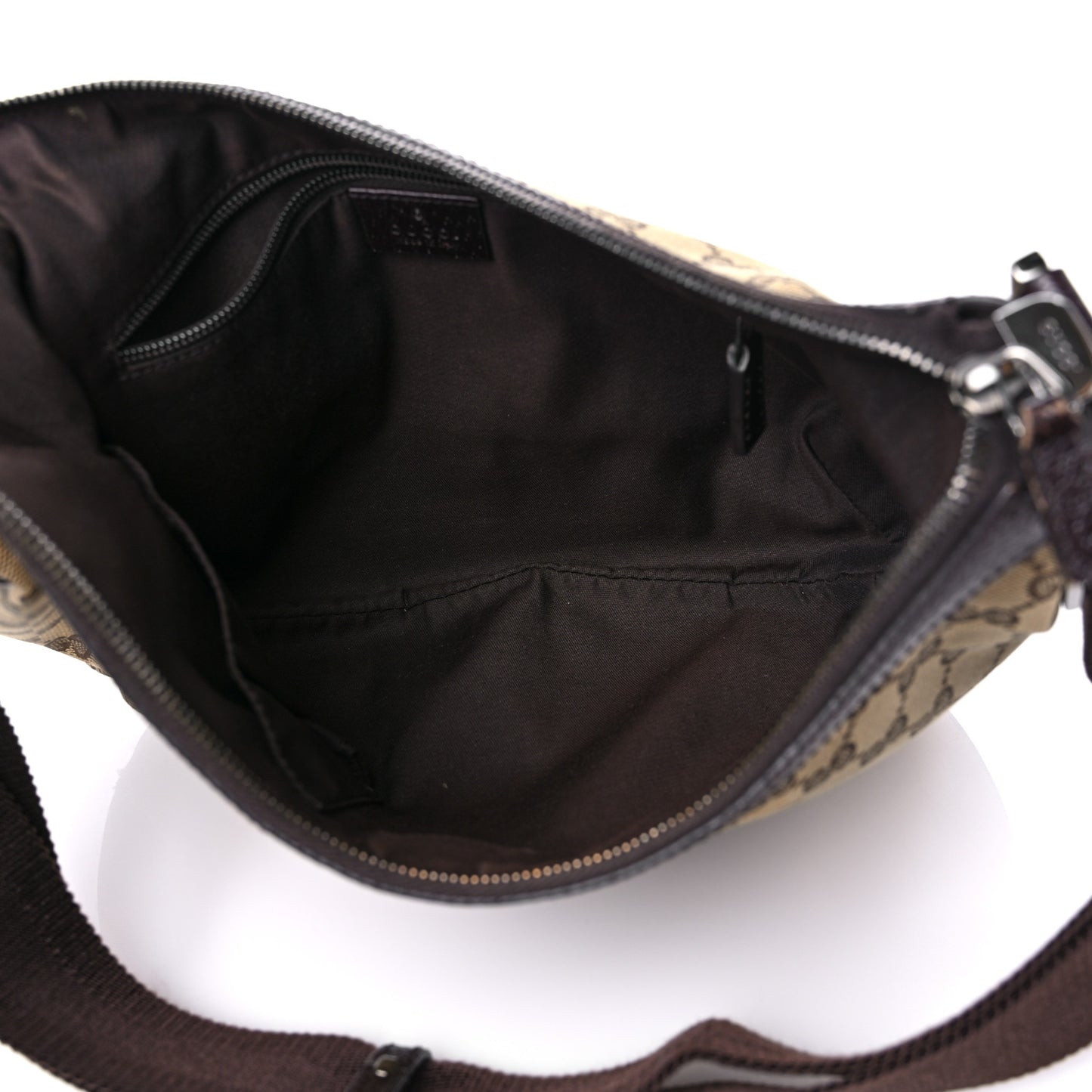 Monogram Medium Half Moon Hobo Dark Brown
