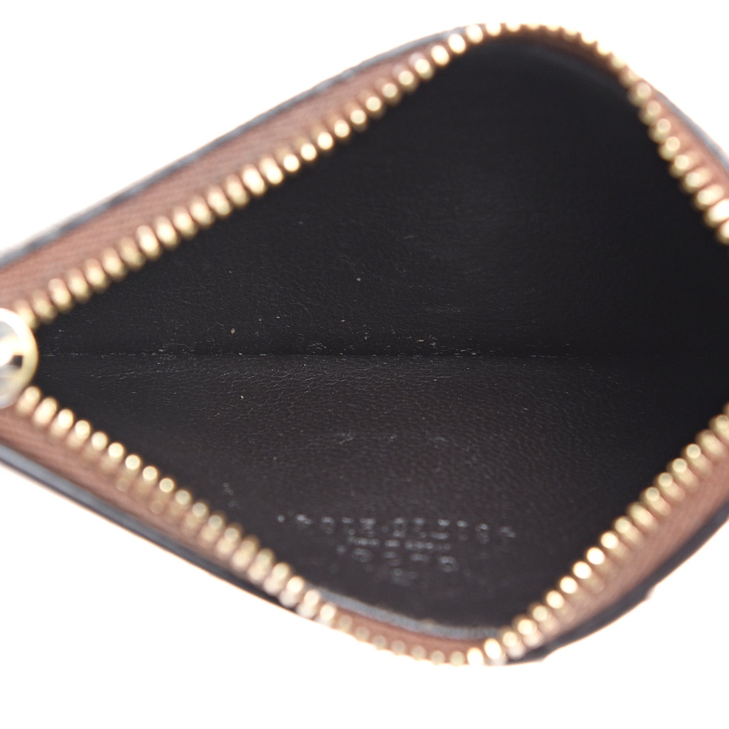 GG Supreme Monogram Coin Case Card Holder Brown
