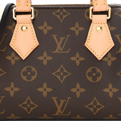 Louis Vuitton Monogram Speedy Bandouliere 20 Black 7 of 9