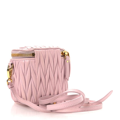 Miu Miu Nappa Matelasse Micro Vanity Case Alabastro 3 of 12