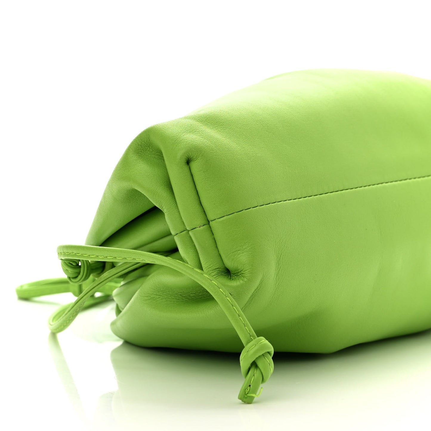 Butter Calfskin The Mini Pouch Acid Green
