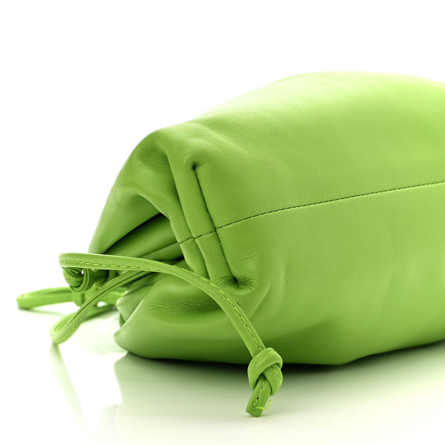 Bottega Veneta Butter Calfskin The Mini Pouch Acid Green 9 of 14