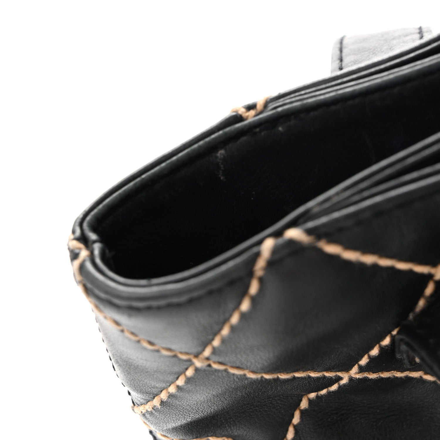 Chanel Calfskin Stitch Small Surpique Tote Black 14 of 15