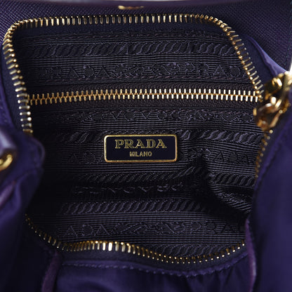 Prada Tessuto Nylon Saffiano Crossbody Bag Uva 6 of 11
