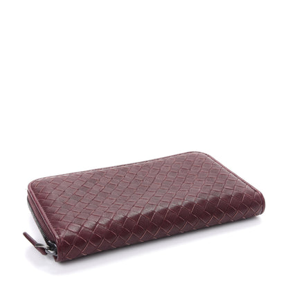 Bottega Veneta Nappa Intrecciato Zip Around Wallet Aubergine 4 of 8