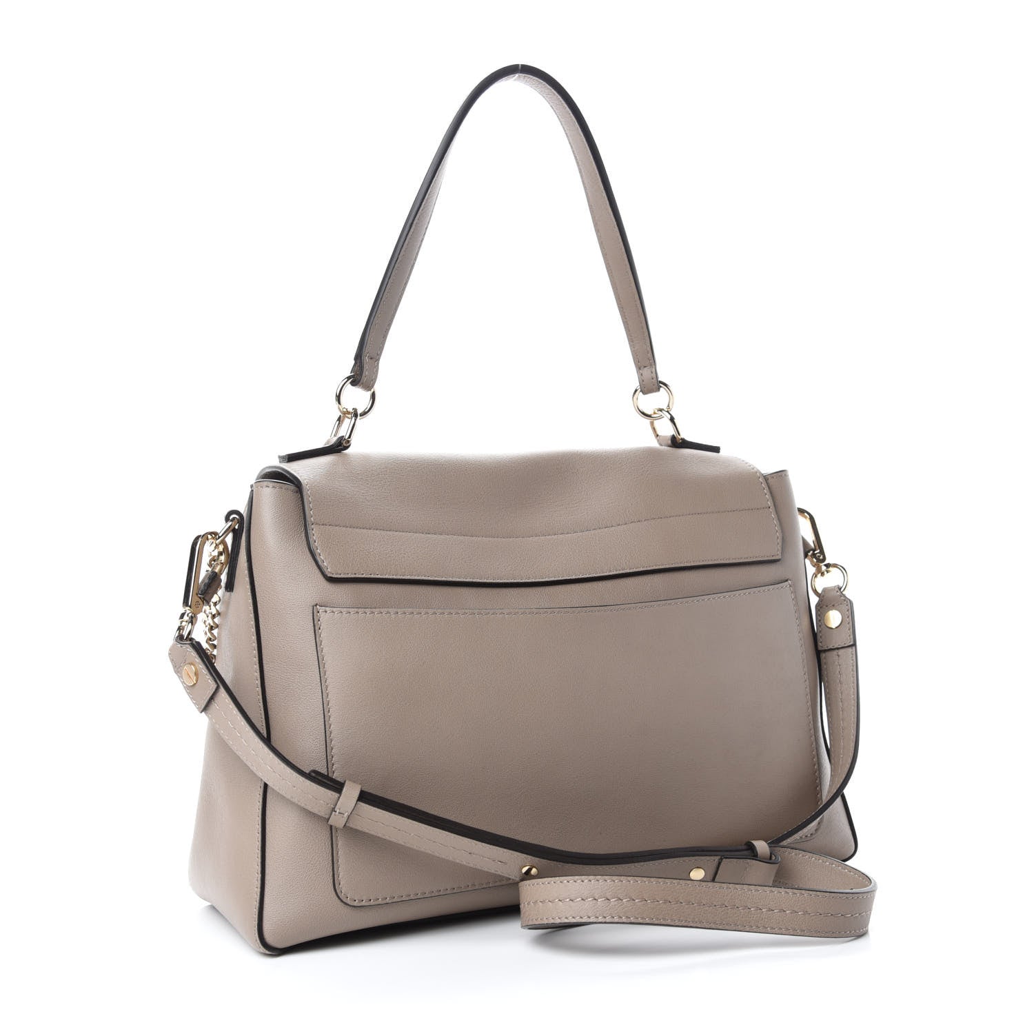 Chloe Calfskin Medium Faye Day Shoulder Bag Motty Grey 3 of 10