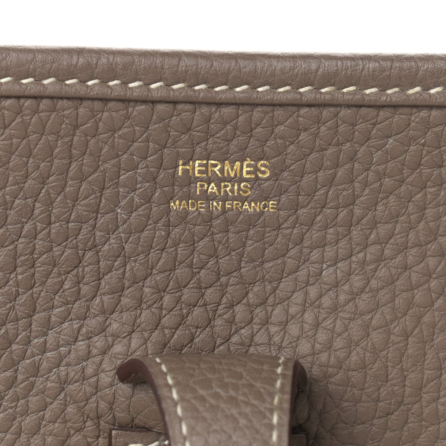 Hermes Taurillon Clemence Evelyne III PM Etoupe 5 of 14