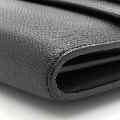 Hermes Epsom Kelly Longue Wallet Black 10 of 14