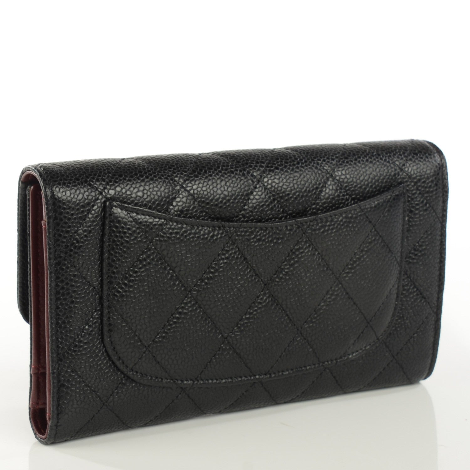 Chanel Caviar Quilted Large Flap Wallet Black 3 of 9