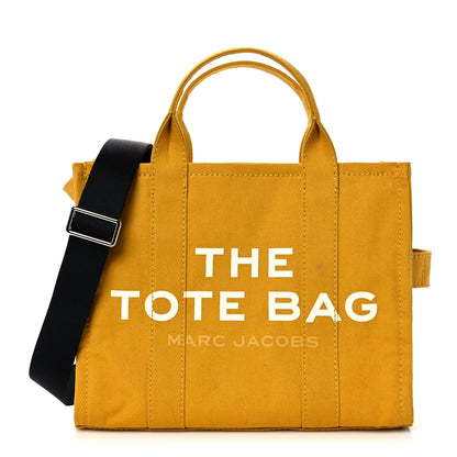 Marc Jacobs Cotton Canvas The Traveler Tote Bag Slate Yellow 1 of 12
