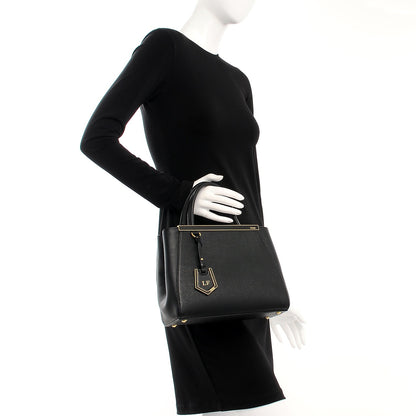 Fendi Vitello Elite Petite 2Jours Tote Black 3 of 9