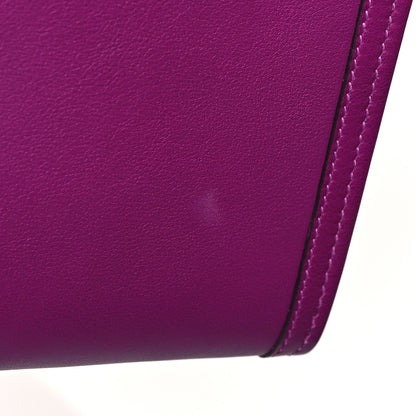 Hermes Swift Shiny Alligator Jige Elan Touch 29 Clutch Anemone 10 of 10